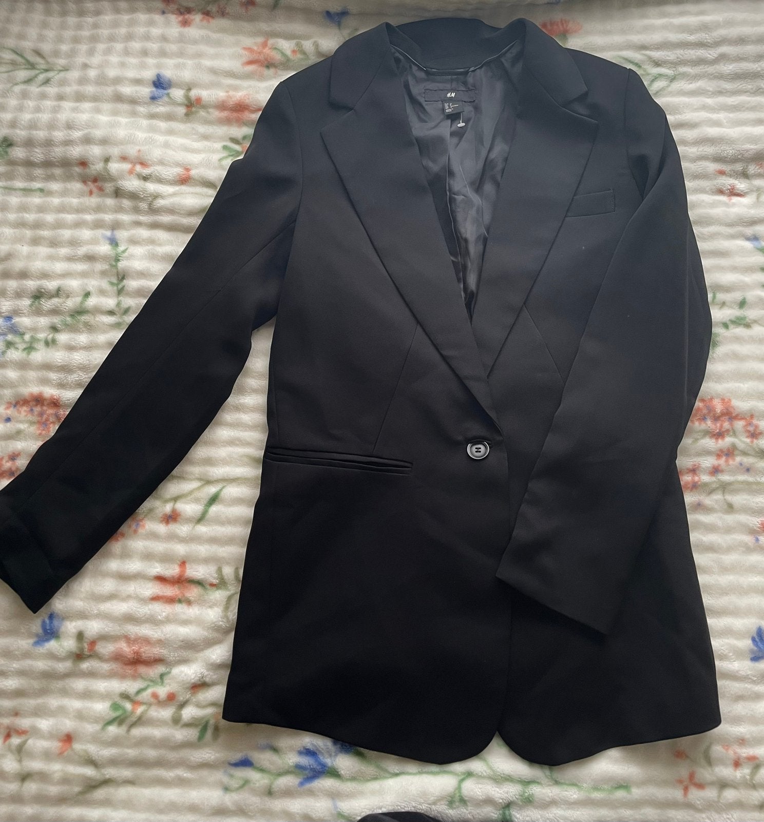 Zwarte blazer maat S van de H&M, Envoi, Comme neuf, Taille 46 (S) ou plus petite, Noir