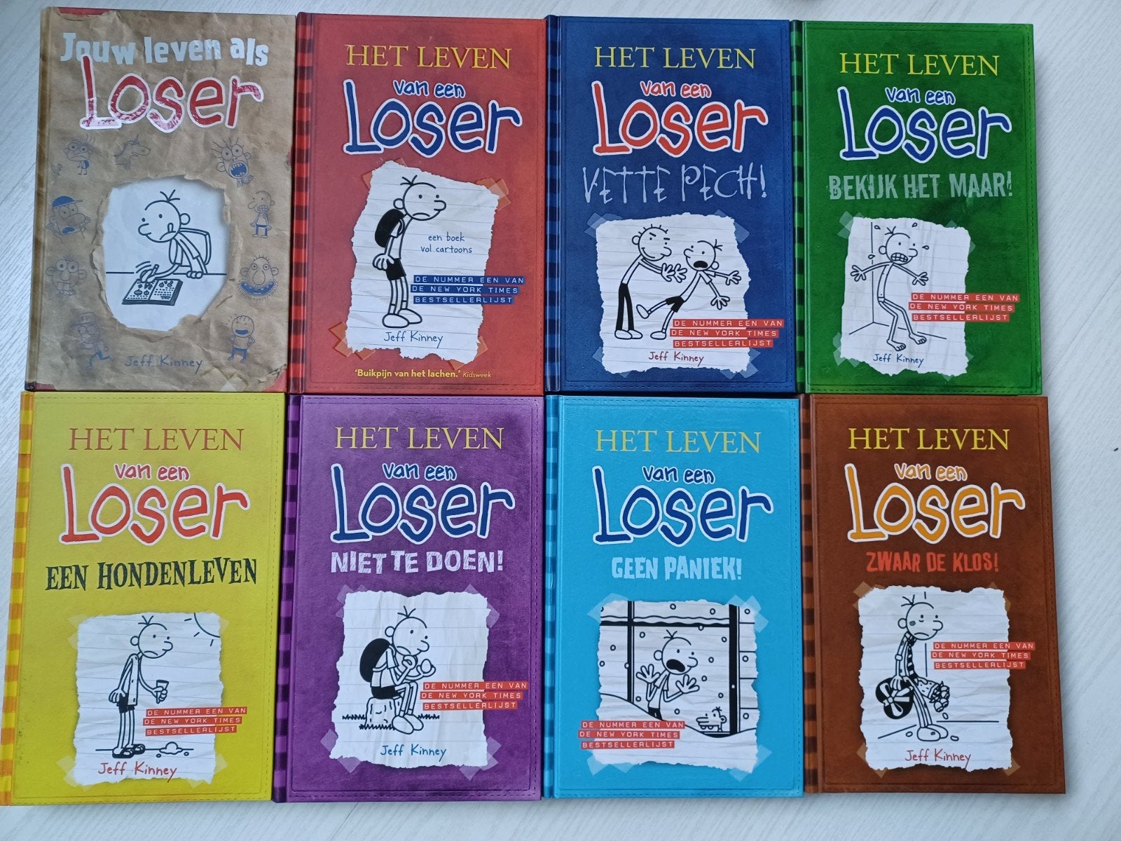 Jeff Kinney - Het leven van een Loser, Boeken, Jeff Kinney, Ophalen of Verzenden, Zo goed als nieuw, Fictie