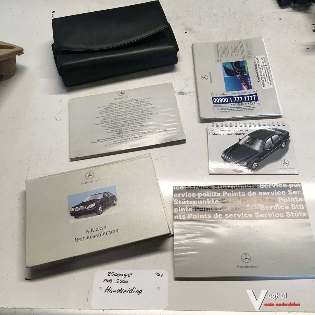 Mercedes S500 5.0 automaat 2001 25000098  Handleiding, Auto diversen, Handleidingen en Instructieboekjes, Ophalen of Verzenden