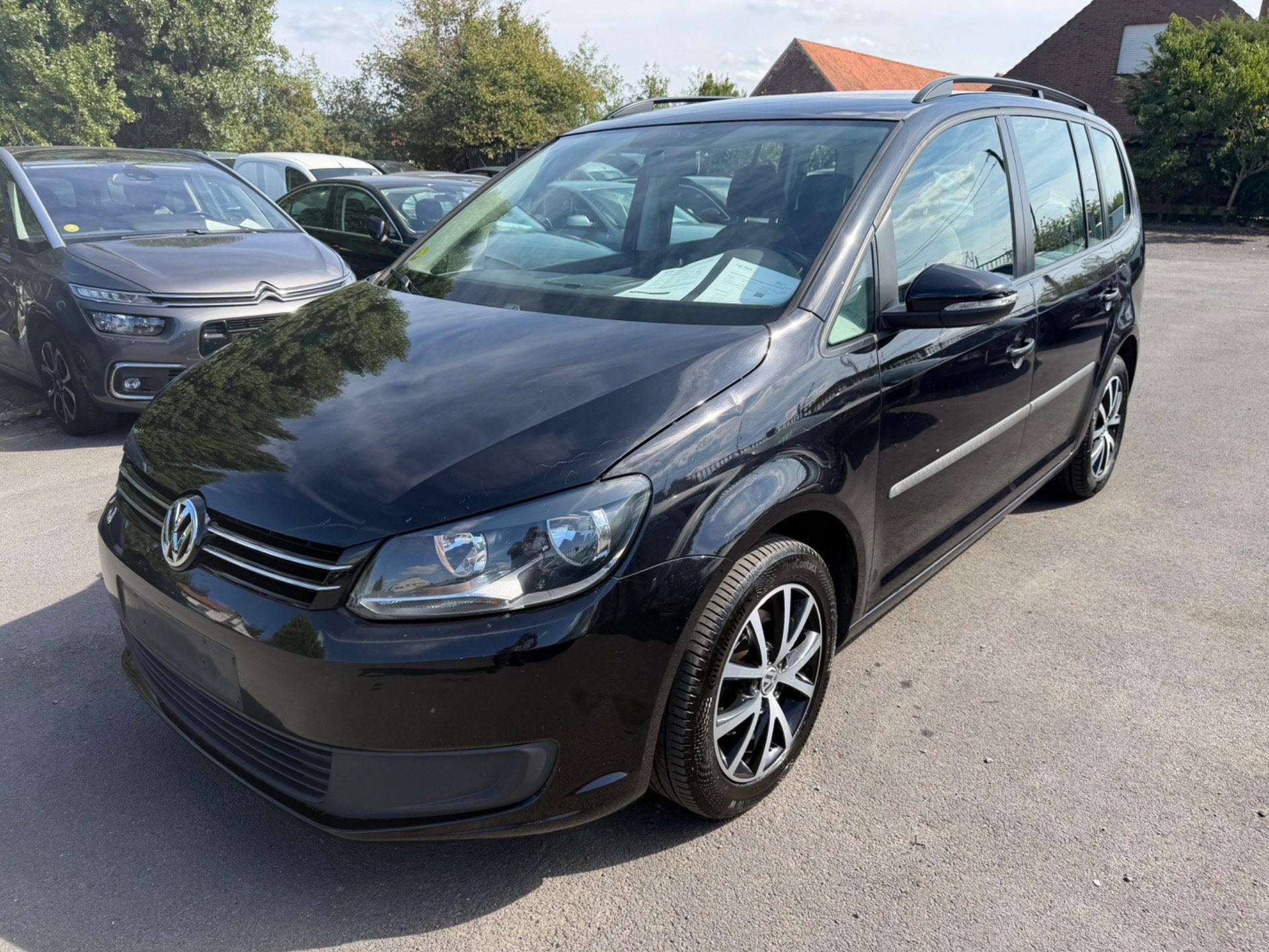 Volkswagen Touran, Stof, Gebruikt, Zwart, Bedrijf