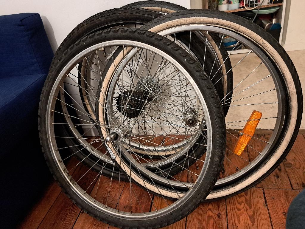 Roues vélo avant VTT 26’’, Vélos & Vélomoteurs, Enlèvement, Utilisé, Pneu, Autre