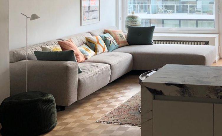 Canapé d'angle avec chaise longue, Banc d'angle, Quatre personnes ou plus, Comme neuf, Enlèvement