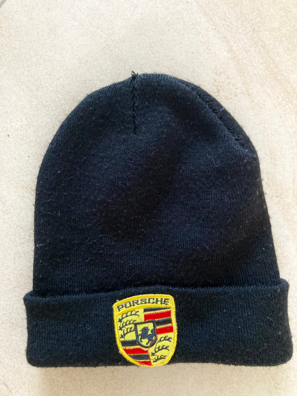 Porsche One Size Zwarte Muts, Enfants & Bébés, Enlèvement, Utilisé, Garçon, Bonnet