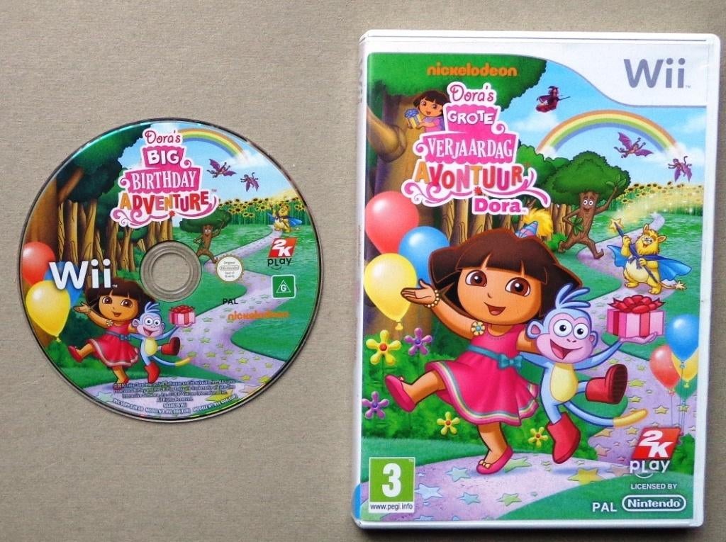 Dora's Grote Verjaardag Avontuur voor de Nintendo Wii, Games en Spelcomputers, Games | Nintendo Wii, Gebruikt, Ophalen of Verzenden
