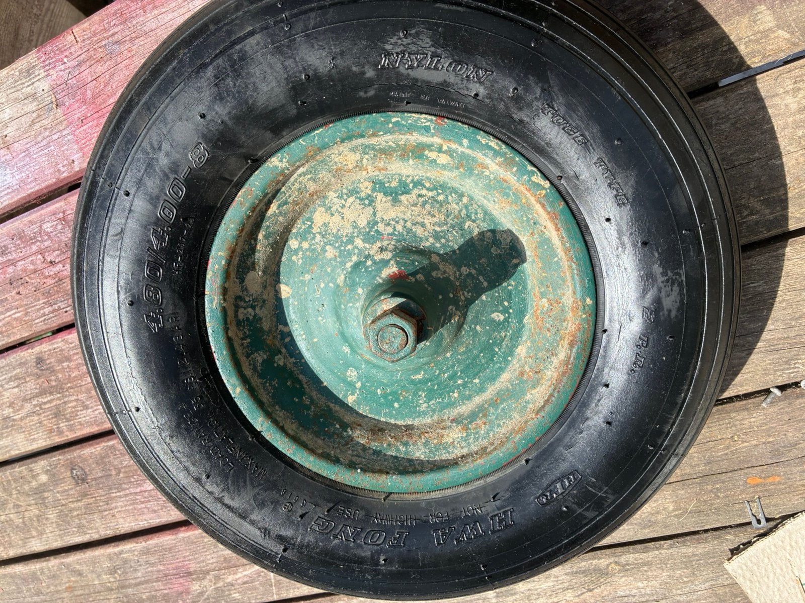 Roue de brouette peut encore servire, Jardin & Terrasse, Enlèvement, Utilisé, Manuelle, À une roue
