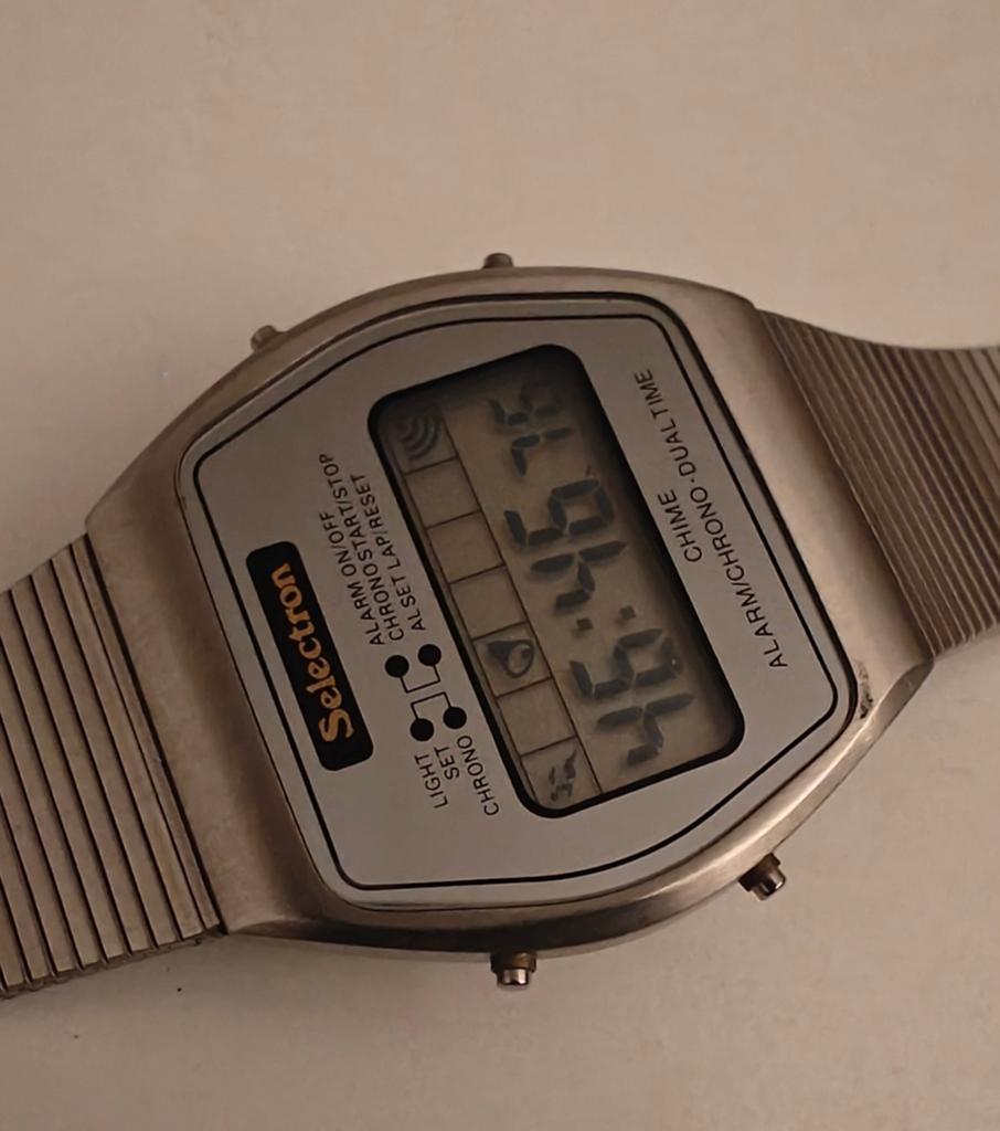Vintage horloge uit 1980, Handtassen en Accessoires, Horloges | Dames, Staal, Staal