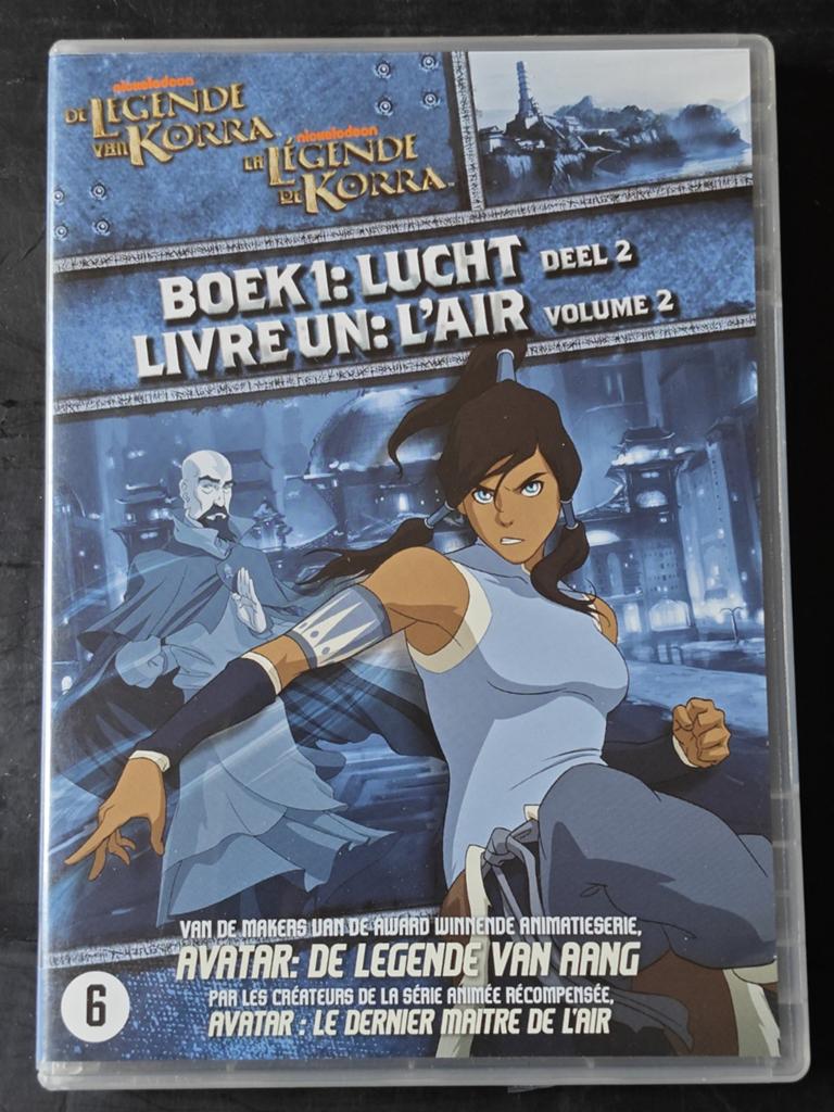 De Legenda van Korra Boek 1:Lucht deel 2 - gratis verzending, Gebruikt, Tekenfilm, Amerikaans, Ophalen of Verzenden
