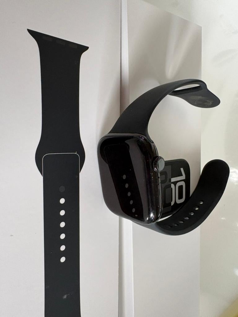 Apple Watch Series 10 Kast 46 mm, Handtassen en Accessoires, Smartwatches, Gebruikt, Zwart, IOS, Ophalen of Verzenden