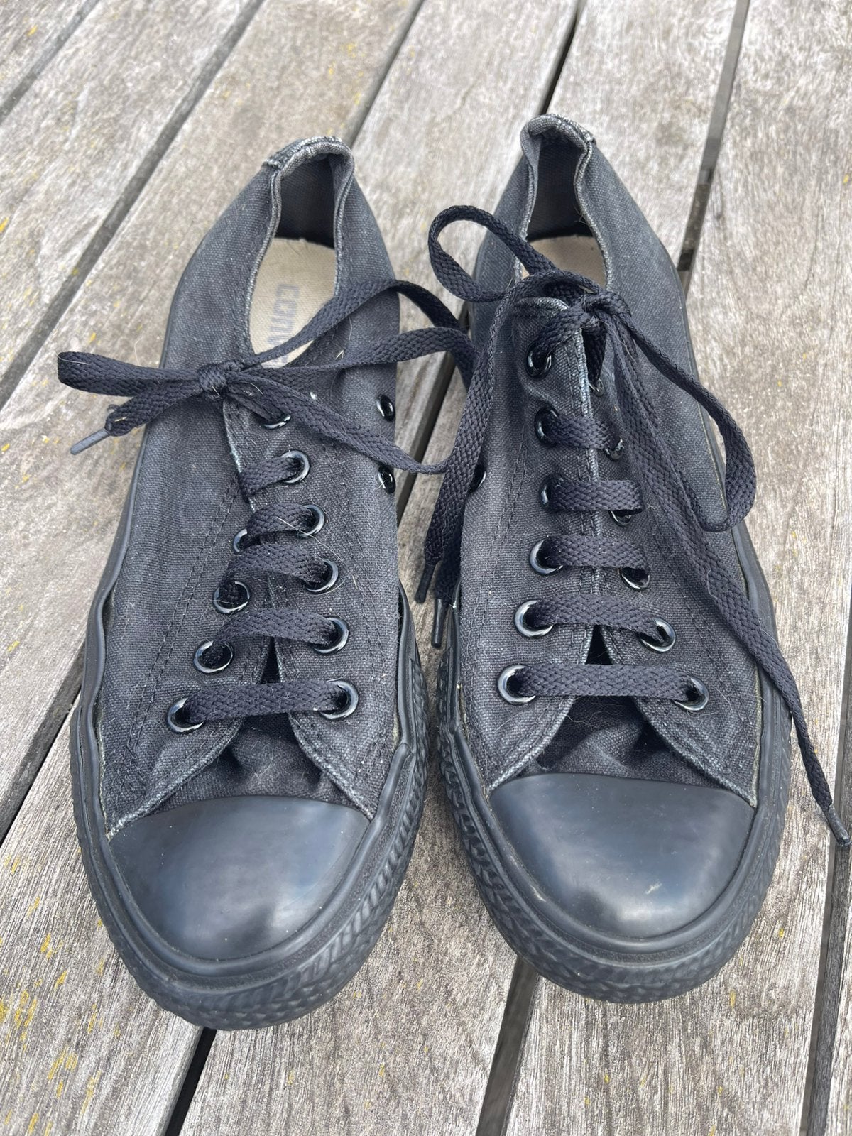 Converse lage sneakers maat 38, Ophalen, Zwart, Sneakers, Gedragen