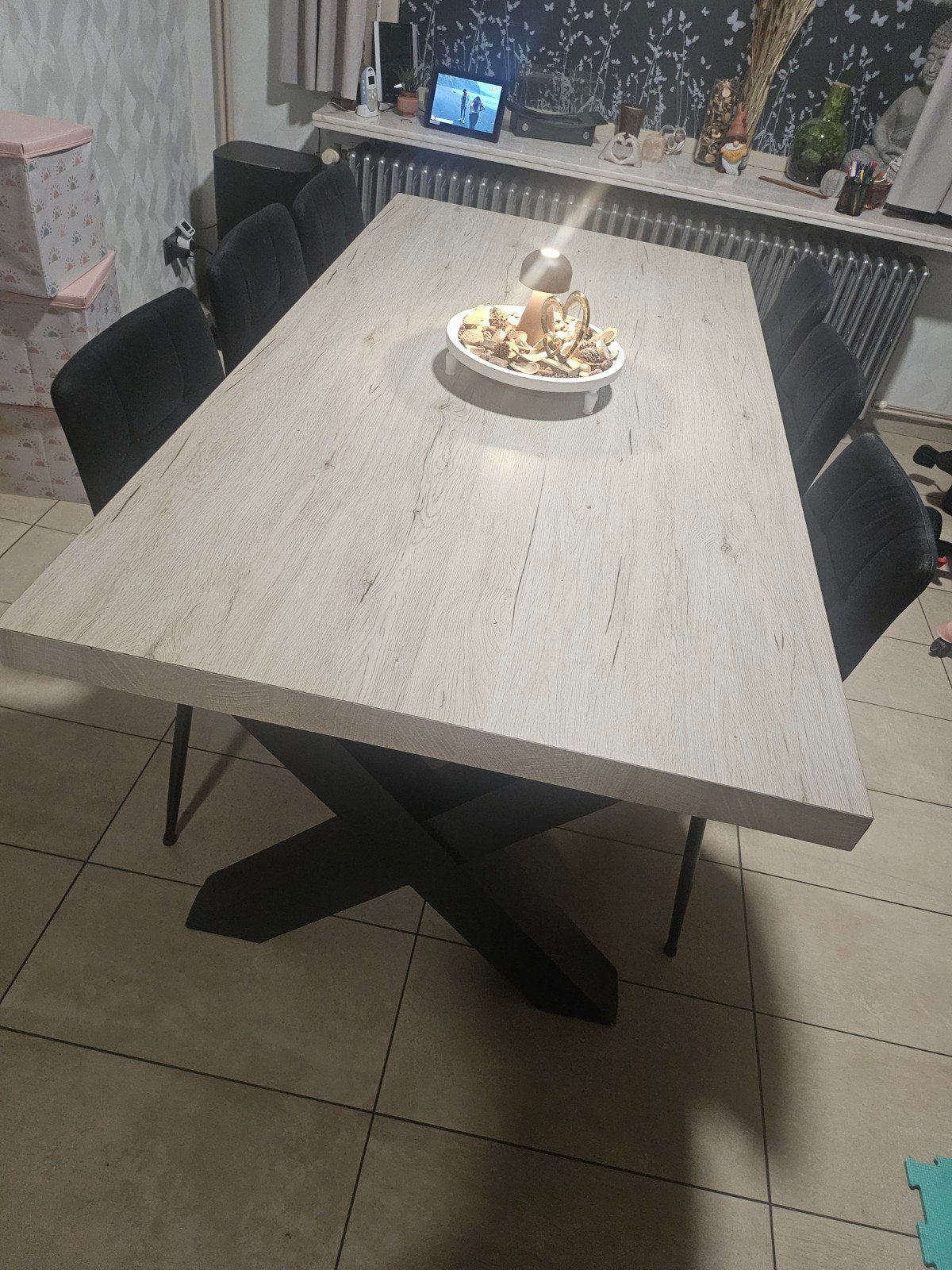 Tafel, stoelen en salontafel, Ophalen of Verzenden