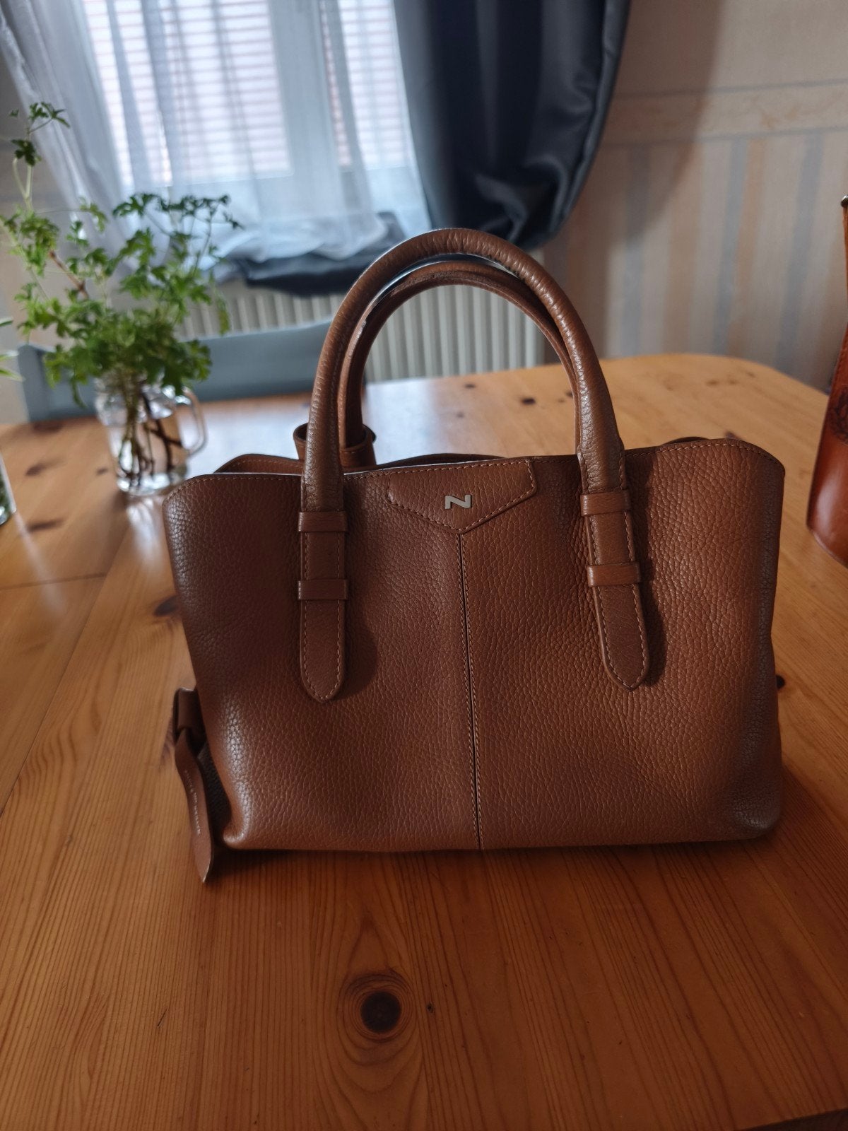 Sac a main NATHAN BAUME., Bijoux, Sacs & Beauté, Comme neuf, Beige, Sac à main