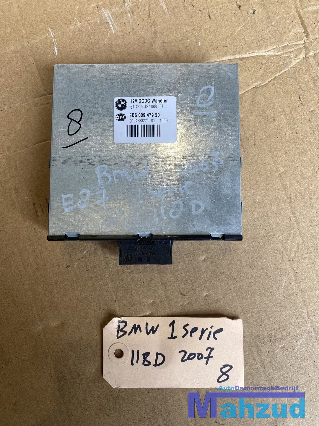 BMW 1 SERIE E87 Hella DCDC ABS Computer module 61429127088, Petuelring 130
80788  Munich, DE, Info@bmw.de, Utilisé, BMW
