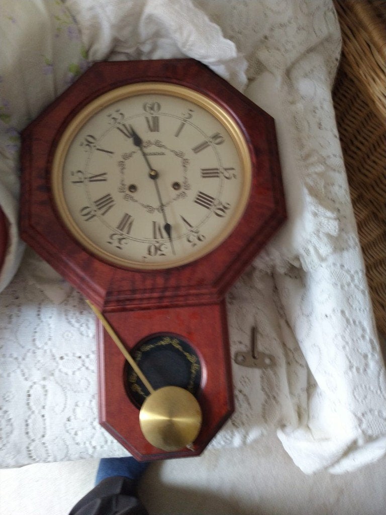 Dugena mechanische wandklok met slinger – werkend, Vintage, Analogique, Utilisé, Autres marques