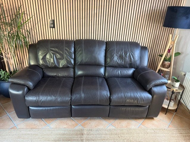 Fauteuils 3/1 en cuir, Enlèvement, Utilisé, Cuir, Intemporel