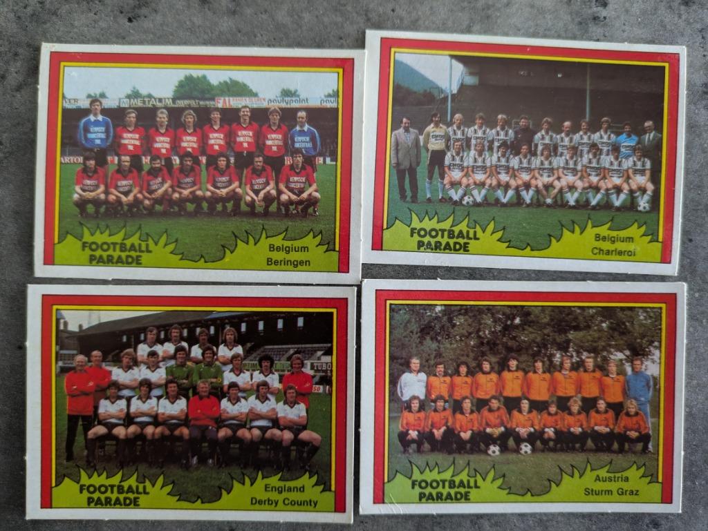 MONTY PLAATJES KAARTEN TEAMS FOOTBAL PARADE 4X STURM GRAZ AU, Verzenden