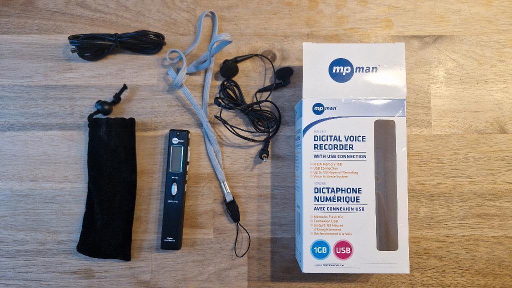mp man digital voice recorder, Ophalen