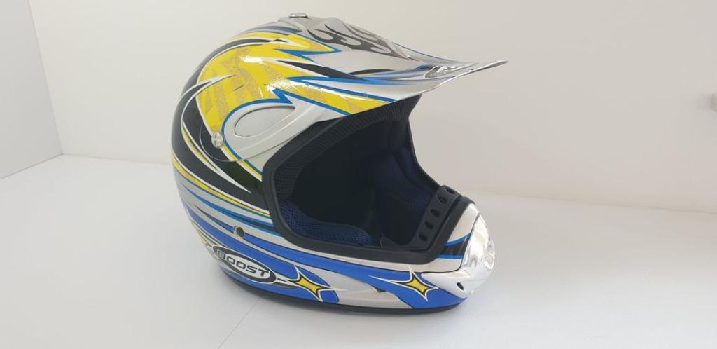 Ensemble casque gands et lunettes cross et quad, Autres marques, Seconde main, Enlèvement ou Envoi, Casque intégral