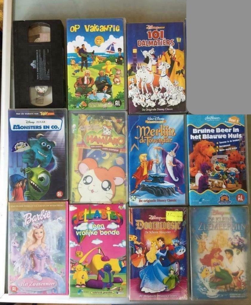 s/11 Video's kinderen, jaren 2000-2005, zie beschrijving, Cd's en Dvd's, VHS | Kinderen en Jeugd, Tekenfilm, Alle leeftijden, Ophalen of Verzenden
