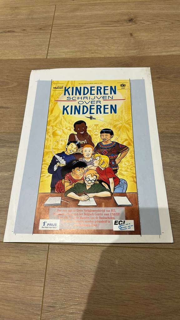 Jan Bosschaert proefdruk affiche 1990, Verzamelen, Ophalen of Verzenden, Gebruikt
