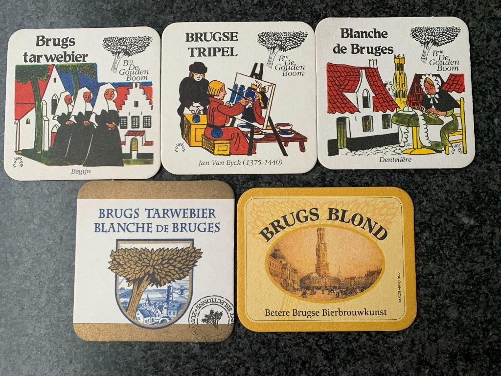 bierviltjes Brugge / Brugse bieren, Ophalen, 1980 tot heden, Zo goed als nieuw, Overige onderwerpen
