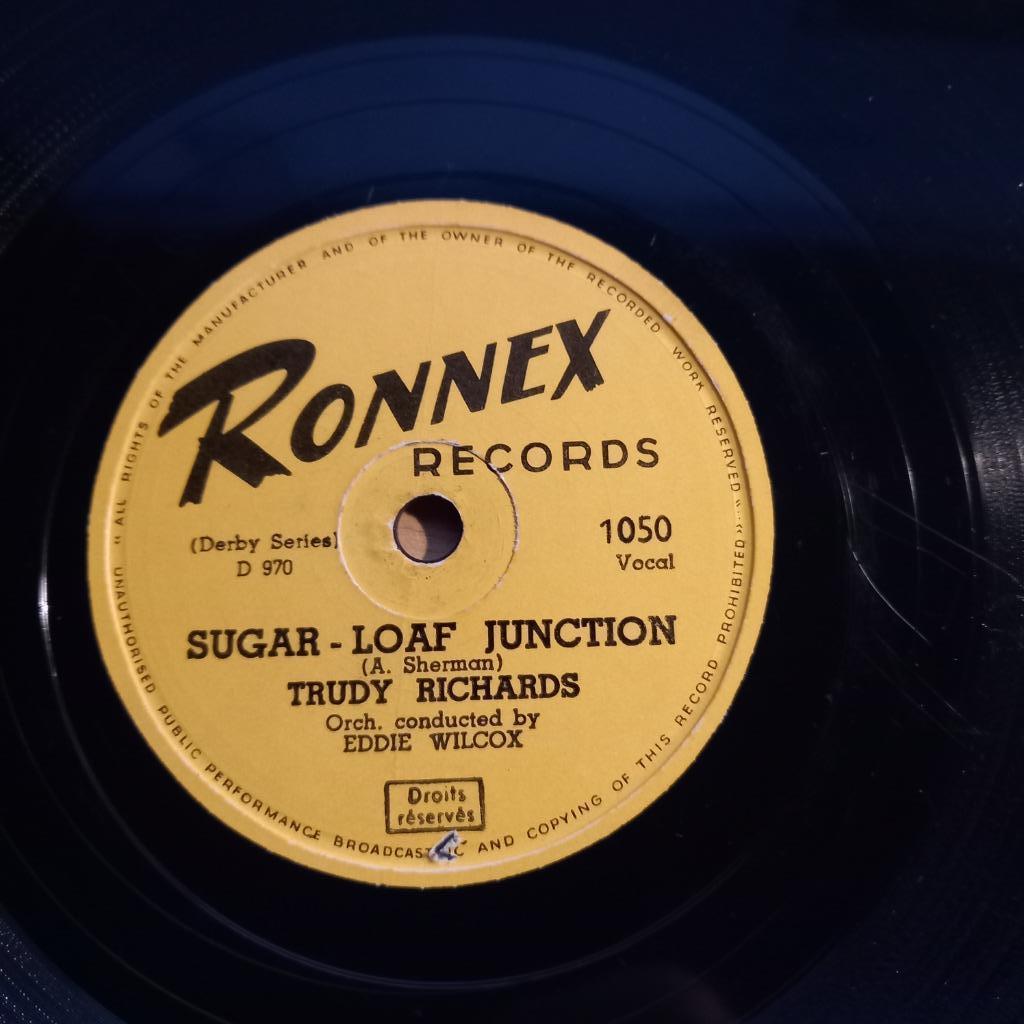Trudy Richards-Sugar Loaf Junction / Bob Carroll - Sway 10", Gebruikt, 10 inch, Ophalen of Verzenden, 1940 tot 1960