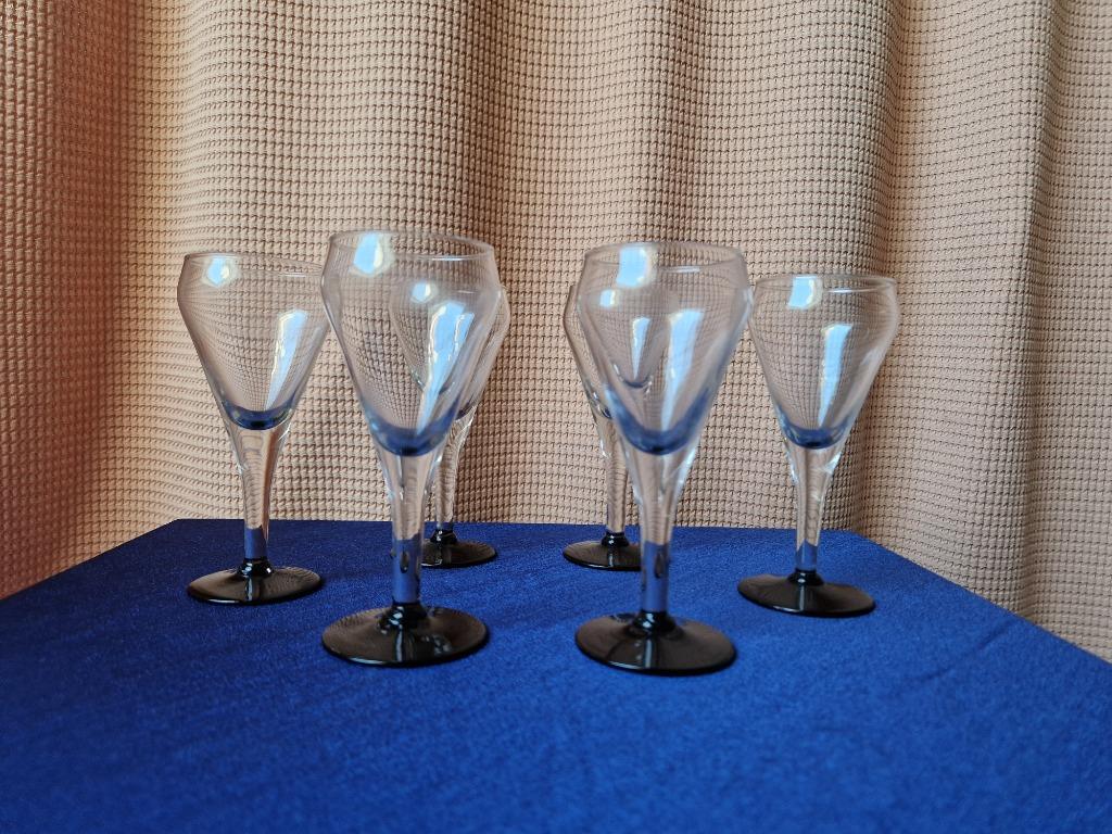 6 art deco glazen, Antiek en Kunst, Ophalen of Verzenden