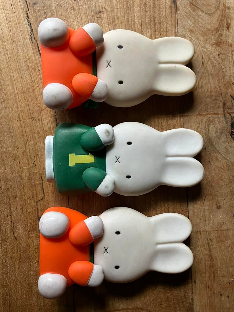 Nijntje Miffy 3 piepers Dick Bruna 1982 1986 1988, Verzamelen, Poppetjes en Figuurtjes, Ophalen