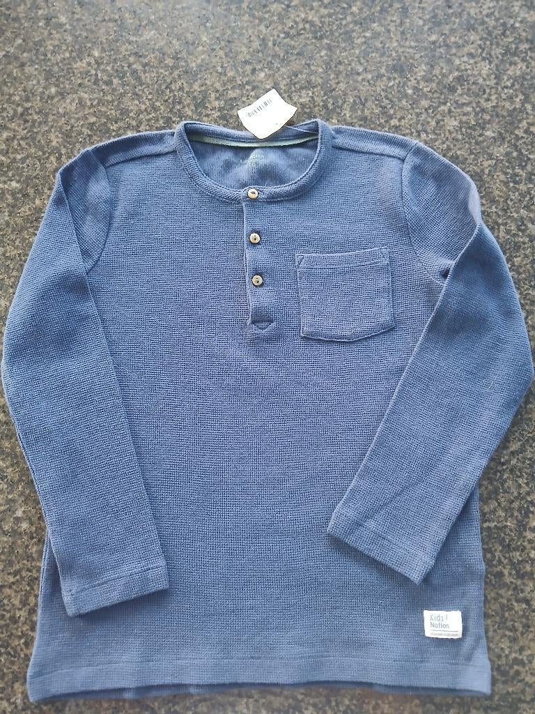 Longsleeve jongen wafelstructuur nieuw, Nieuw, Ophalen of Verzenden, Shirt of Longsleeve, Kids nation