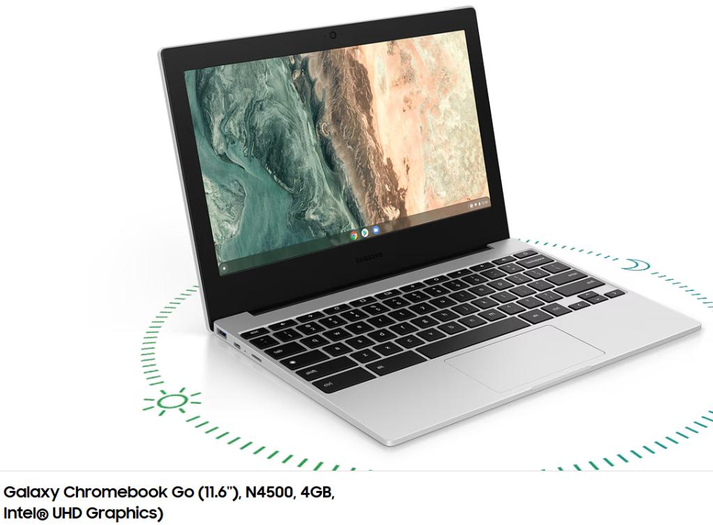 Samsung Galaxy Chromebook Go, 4 GB of minder, 64 GB, Nieuw, Ophalen of Verzenden