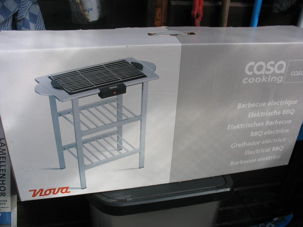Nieuwe electrische barbecue, Tuin en Terras, Ophalen, Nieuw, Nova