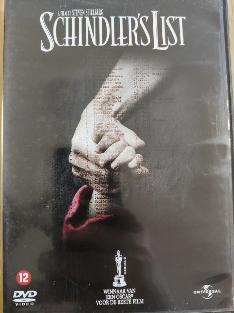 Schindler's List (Steven Spielberg) (1993) DVD, Cd's en Dvd's, Ophalen of Verzenden, Zo goed als nieuw