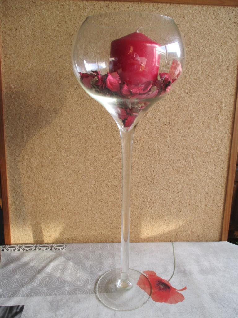 groot glas op voet, Verzamelen, Glas en Drinkglazen, Ophalen of Verzenden, Nieuw, Overige typen