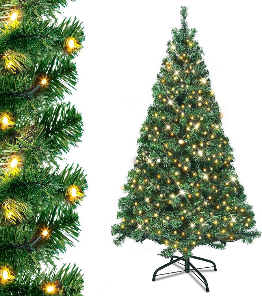 Klassieke Kerstboom 210cm, Groen. Inclusief Led-Verlichting., Ophalen of Verzenden, Nieuw