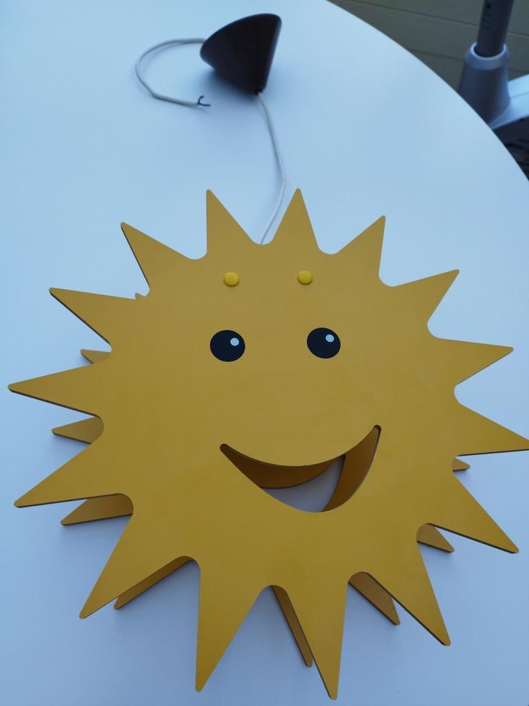 Hanglamp voor kinderkamer: Zonnetje smiley, Ophalen, Lamp
