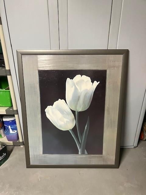 schilderij tulpen, Antiek en Kunst, Kunst | Schilderijen | Klassiek, Ophalen