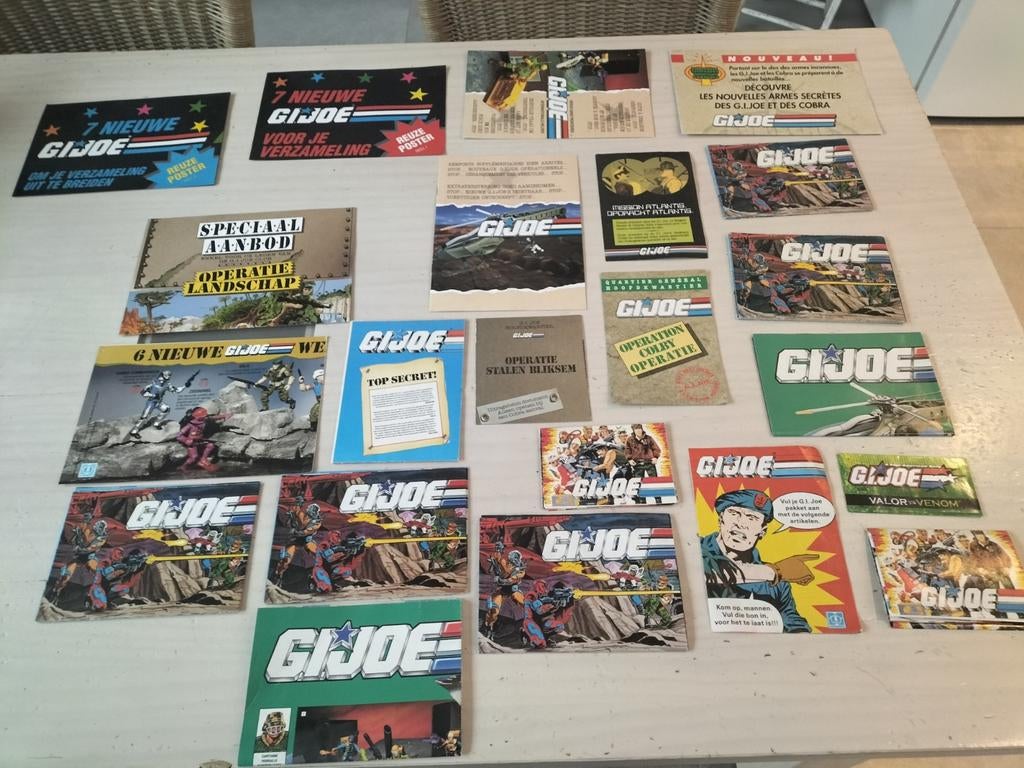 Gi Joe brochures 3€ per stuk, Ophalen of Verzenden