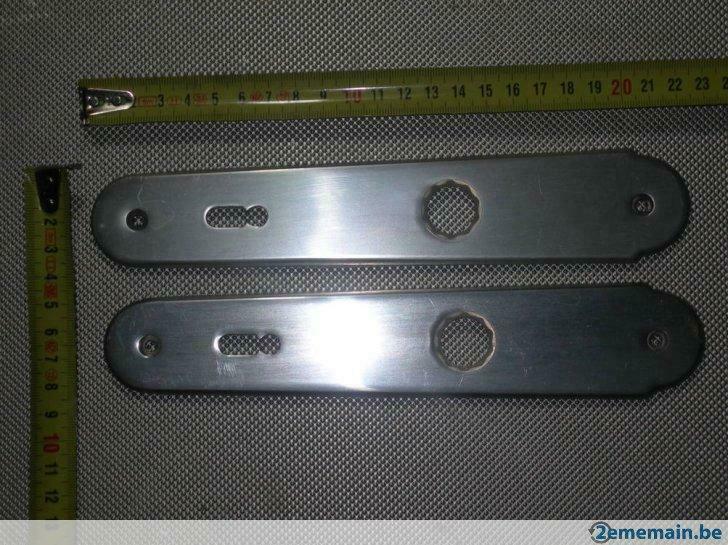 Décor porte 1 paire de plaque en inox (lot1), Enlèvement ou Envoi, Neuf