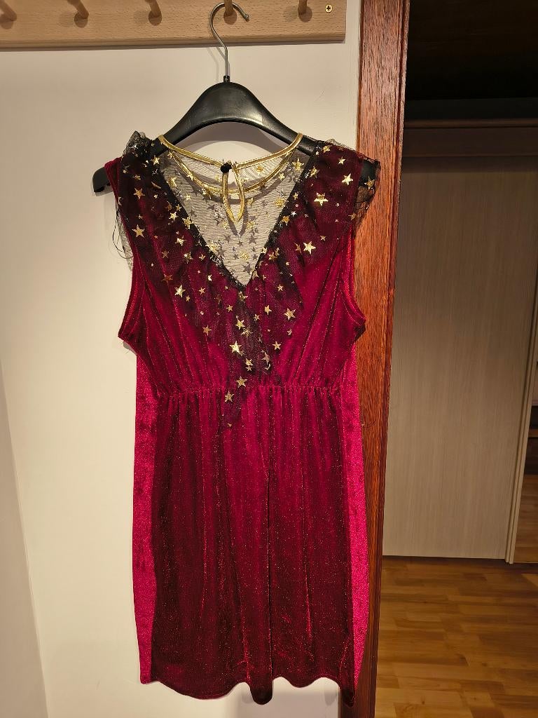 Carnavalsjurk heks of thema ruimte, Kleding | Dames, Maat 42/44 (L), Zo goed als nieuw, Kleding, Ophalen