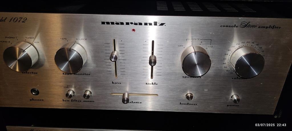 MARANTZ TUNER VINTAGE 2050 L/DECK K7 5O10/AMPLI1072, Ophalen, Gebruikt, Analoog