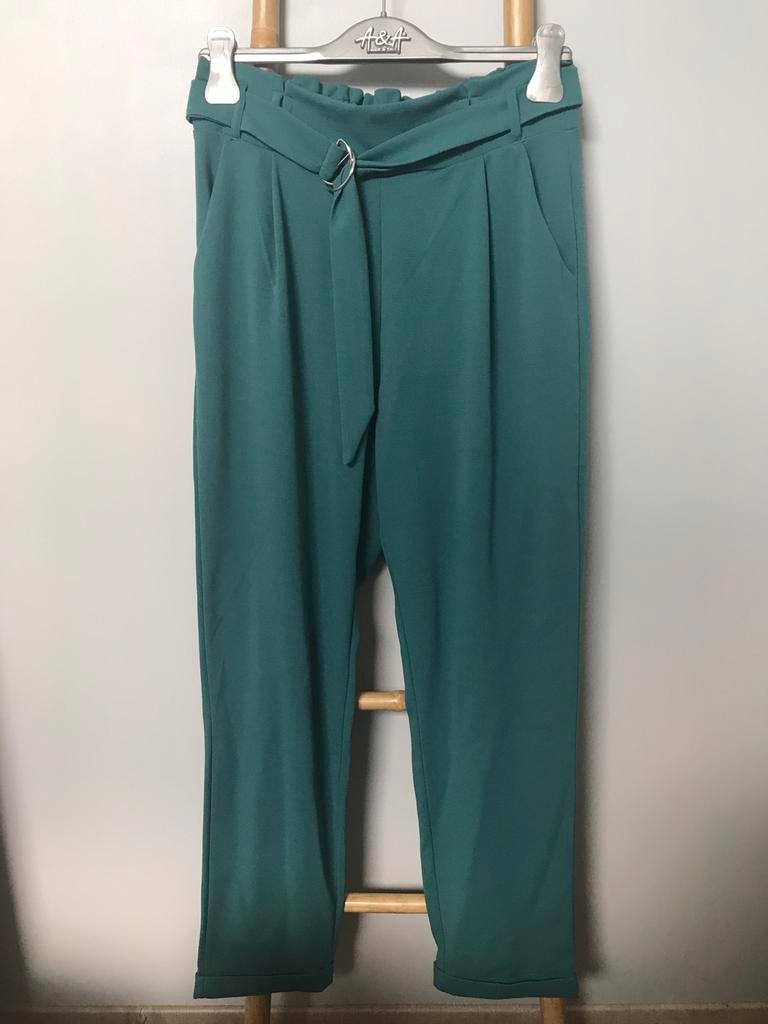 Terranova groene broek maat L, Terranova, Gedragen, Groen, Lang
