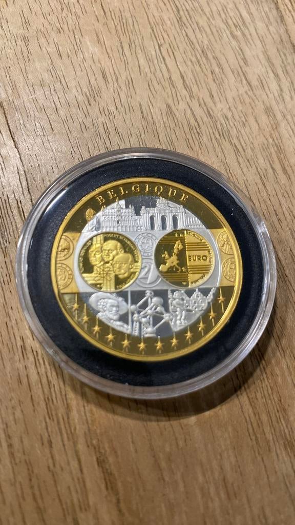 Belgische gouden euromunt 2002 met certificaat., Postzegels en Munten, Ophalen of Verzenden, Goud