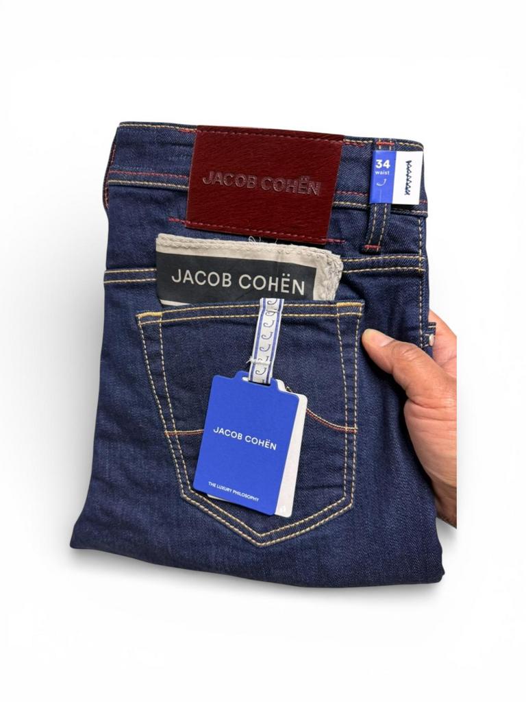 Mooie Jacob Cohen jeans 34 Nick fit donkerblauw NIEUW, Ophalen of Verzenden, Nieuw, Blauw, W33 - W34 (confectie 48/50)