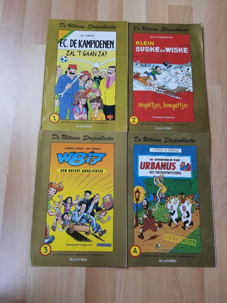 4 strips (Suske&Wiske , kampioenen, W817 & Urbanus), Plusieurs BD, Enlèvement, Comme neuf