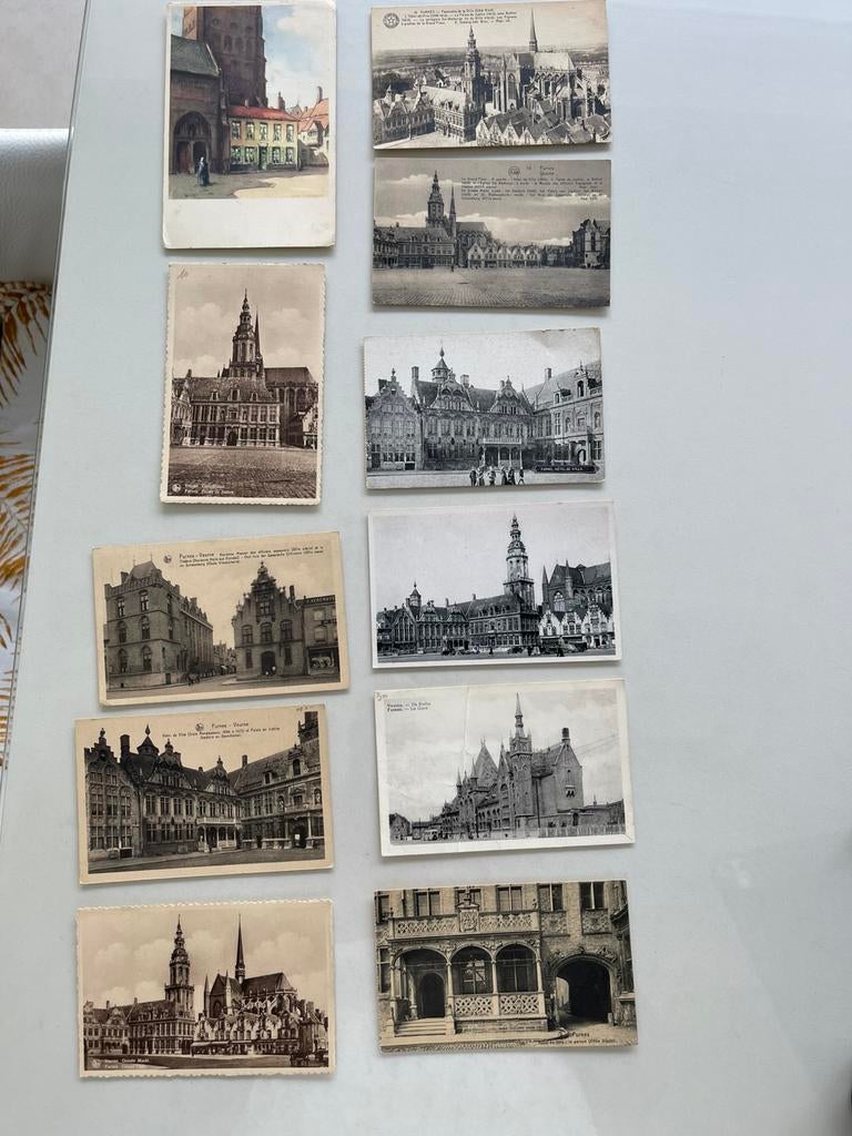 Lot uit een privé colectie postkaarten Veurne, Ophalen of Verzenden