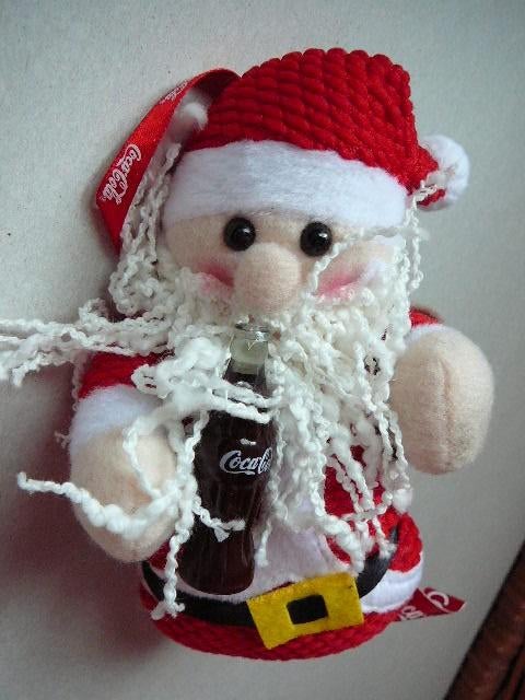 Coca Cola kerstman met Coca Cola flesje met lus nieuw, Verzamelen, Ophalen of Verzenden, Zo goed als nieuw, Overige typen