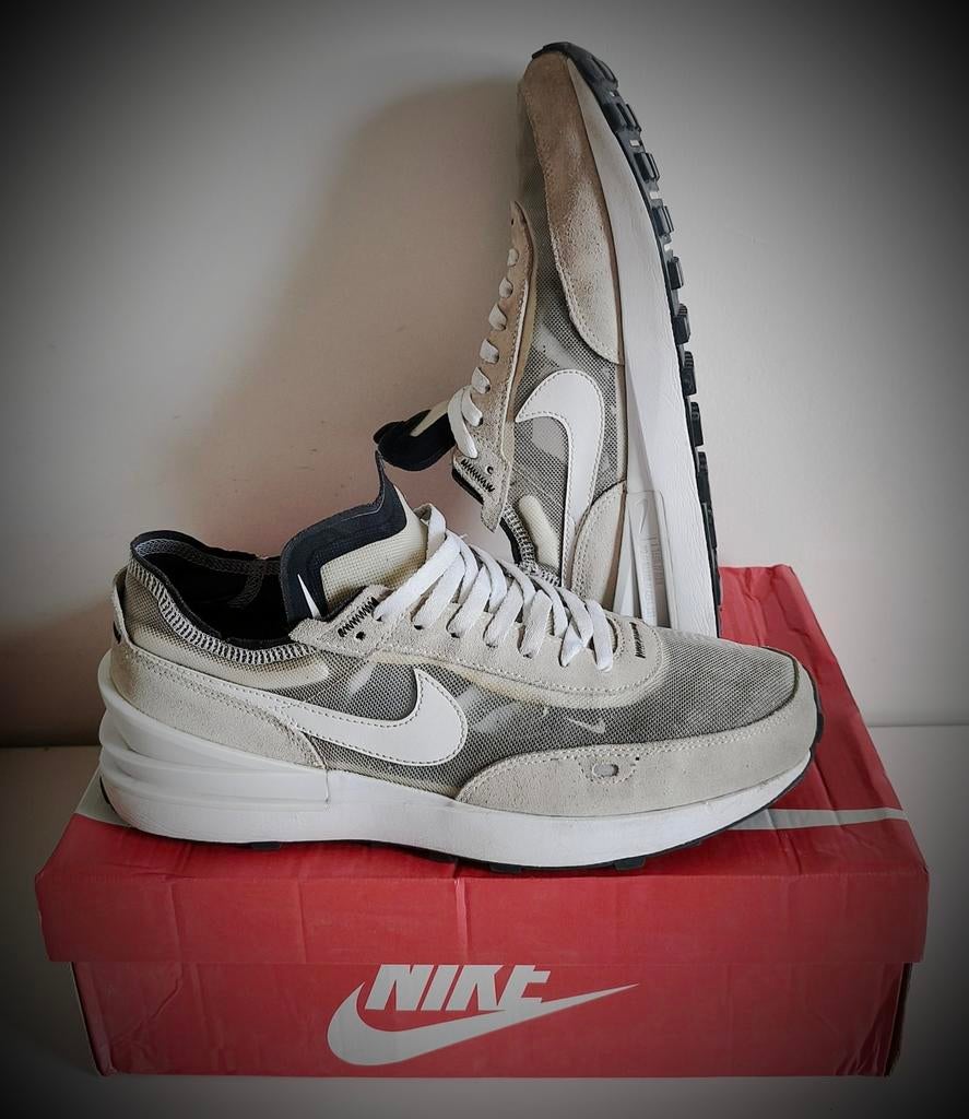 NIKE WAFFLE ONE - beige - maat: 44, Overige kleuren, Nike, Ophalen of Verzenden, Zo goed als nieuw