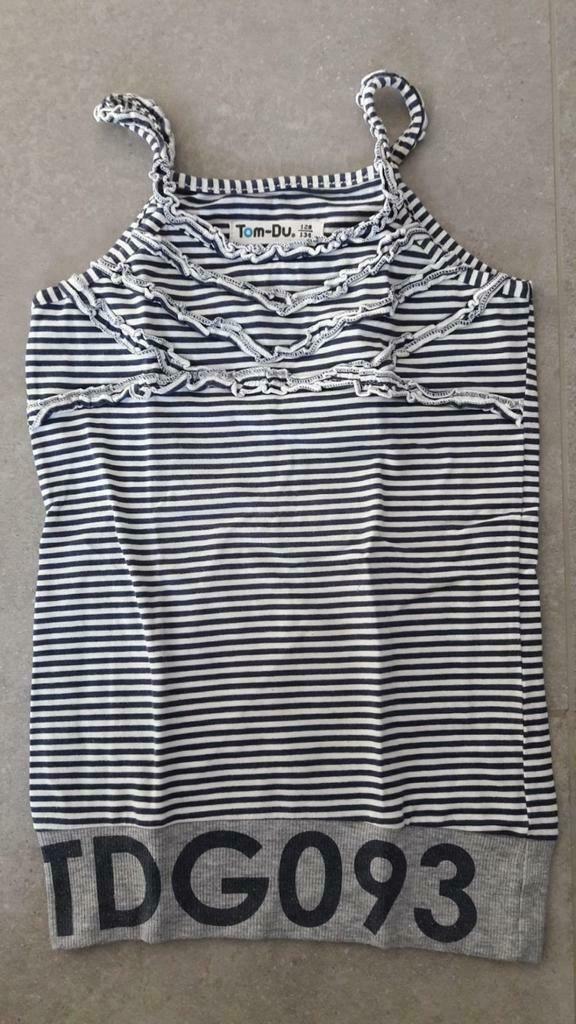 Wit en blauw gestreept zomertopje, Enlèvement ou Envoi, Utilisé