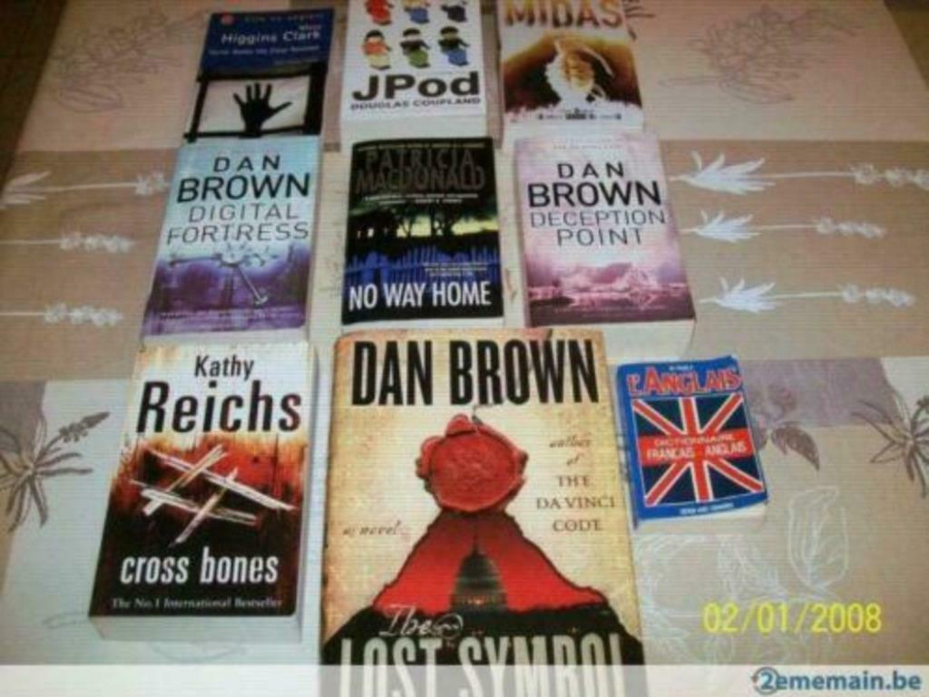 lot de 8 livres en anglais, Livres, Enlèvement ou Envoi, Utilisé