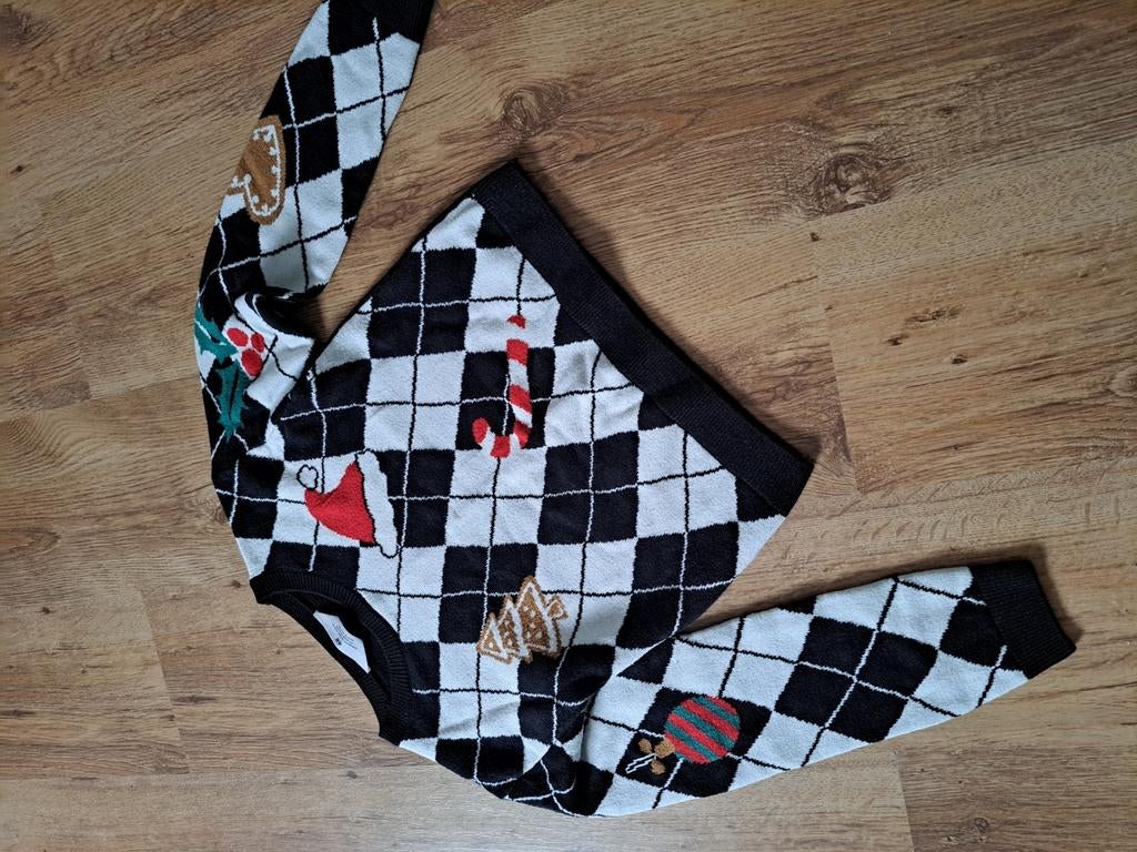Gave kersttrui 134-140 h&m, Enlèvement, Comme neuf, H&M, Pull ou Veste