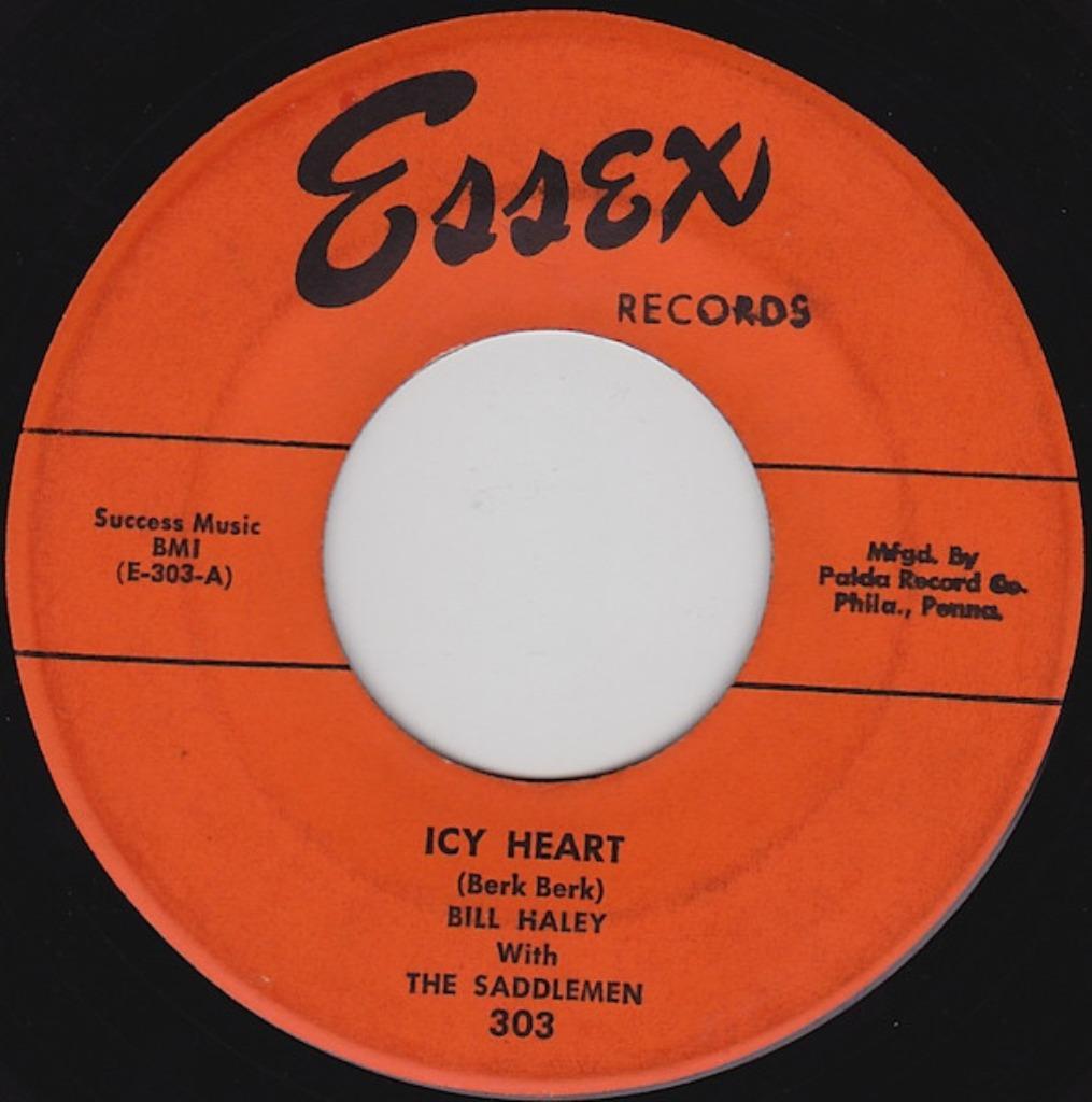 Bill Haley avec The Saddlemen — Icy Heart/Rock The Joint, CD & DVD, Vinyles Singles, Comme neuf, Autres genres, Enlèvement ou Envoi
